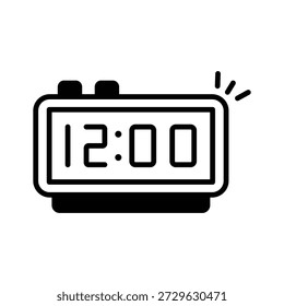 Reloj que muestra la cuenta regresiva de la medianoche para la celebración del Año Nuevo