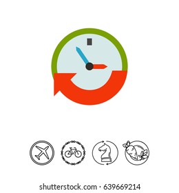 Clock Showing Time Icon