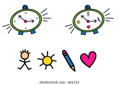 clock showing time management