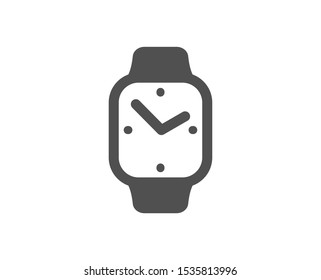 Clock sign. Digital time icon. Smartwatch symbol. Classic flat style. Simple smartwatch icon. Vector