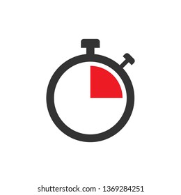 Clock sign icon in flat style. Time management vector illustration on white isolated background. Timer business concept.