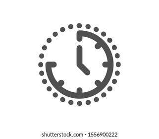 Clock sign. Time management icon. Watch symbol. Classic flat style. Simple time icon. Vector