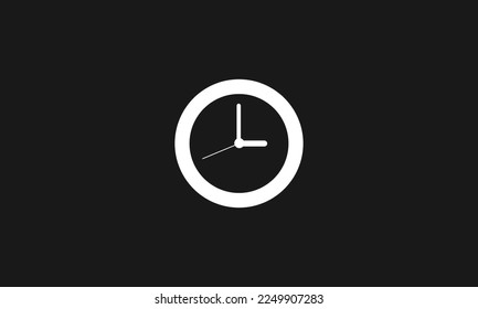 Clock sign vector design illustration	
