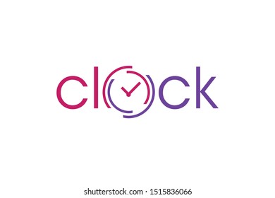 clock sign vector, clock icon, clock logo template