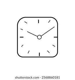 clock silhouette icon design template	