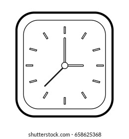 clock silhouette illustration