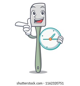 With clock silicone spatula kitchen utensils character cartoon
