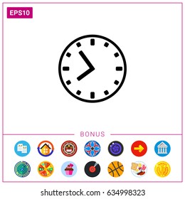 Clock simple icon