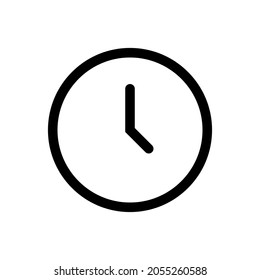 Clock simple icon for apps and web sites