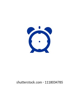 Clock Sleep Icon Logo Design Element