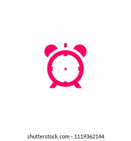 Clock Sleep Icon Logo Design Element