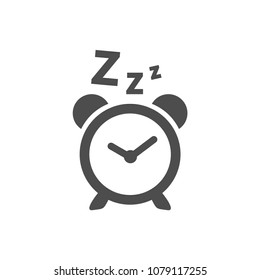 Clock sleep icon vector image