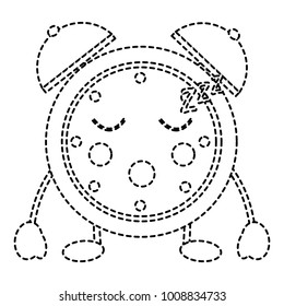 clock sleeping kawaii icon image 