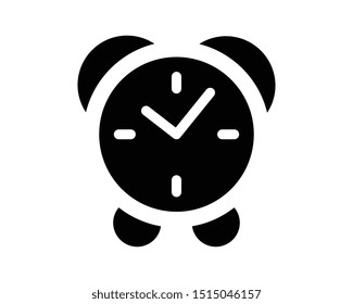 Clock Solid Style Icon Vector Illustration - Vector - EPS 10