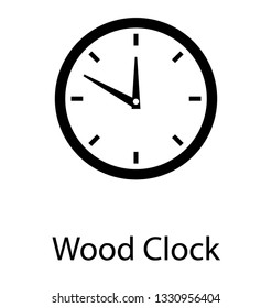clock, solid vector icon.