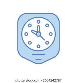 Clock with Sparkles vector icon stock illustration