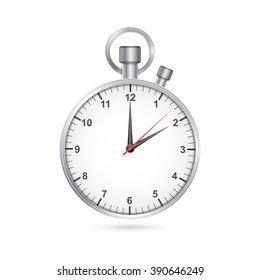 Clock and stopwatch icon. Vector Illustration. 