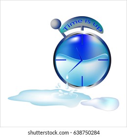 Clock and text