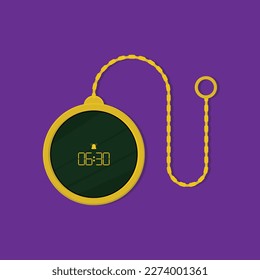 A clock with the time of 6 : 30 on it
