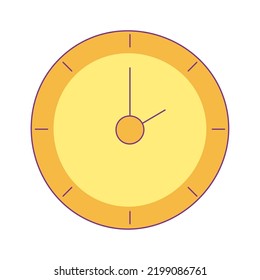 clock time cartoon isolated icon