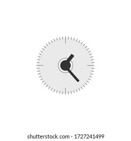 Clock time concept business icon. Creative logotype design template. Stock vector illustration isolated on white background.