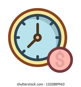 clock time dollar 