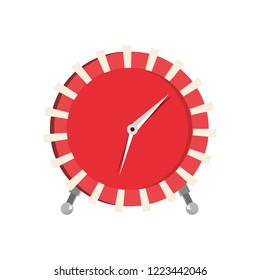 clock time equipment on white background