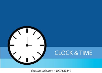 Clock Time Every Day Template vector