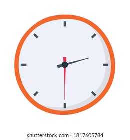 clock time hour isolated design white background vector illustration
