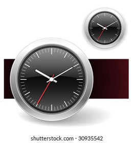 clock with the time icon