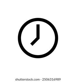 Clock, time icon in generic design. Hour, deadline sign symbol