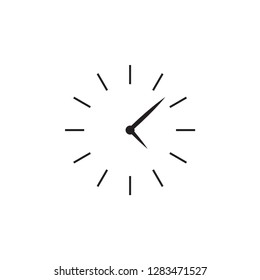Clock time icon graphic design template vector isolated