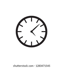 Clock time icon graphic design template vector isolated
