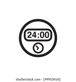 clock time icon isolated on white background from miscellaneous collection. clock time icon trendy and modern clock time symbol for logo, web, app, UI.