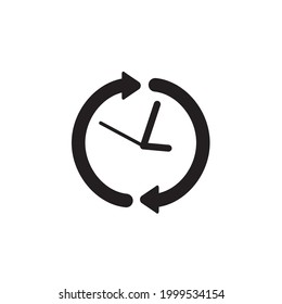 clock time icon isolated on white background from miscellaneous collection. clock time icon trendy and modern clock time symbol for logo, web, app, UI.