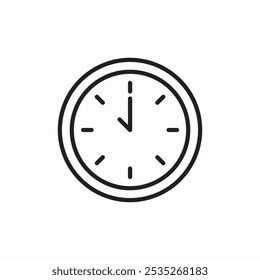 clock time icon sign vector
