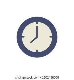 Uhrzeitsymbol. Einfache farbige Vektorelemente von Kabinettzubehör-Symbolen für i und ux, Website oder mobile Anwendungen