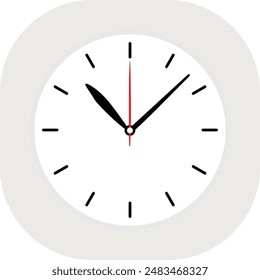 Clock time icon simple style