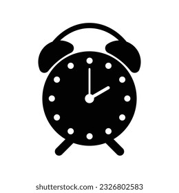 Icono de tiempo de reloj aislado en el diseño de fondo blanco.