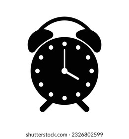 Uhrzeitsymbol einzeln auf weißem Hintergrund.