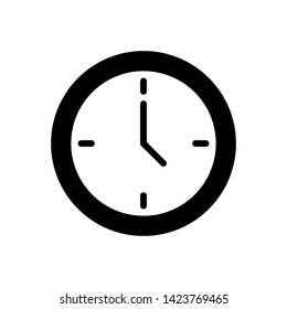 Clock Time Icon Vector Design Illustration