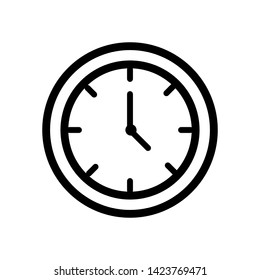 Clock Time Icon Vector Design Illustration