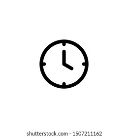 Clock, time icon vector. Flat icon illustration