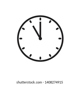 Clock Time Icon Vector Illustration