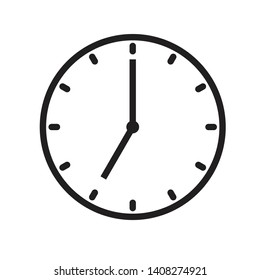 Clock Time Icon Vector Illustration