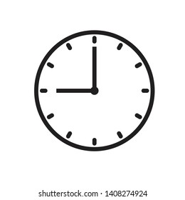 Clock Time Icon Vector Illustration