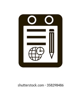 Clock time icon, vector illustration.  Flat design 