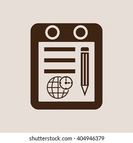 Clock time  icon, vector illustration. Flat design style