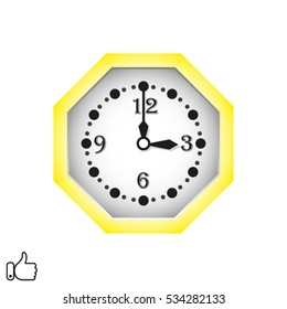 clock time icon, vector illustration EPS 10