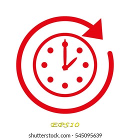 clock, time, icon, vector illustration eps10
